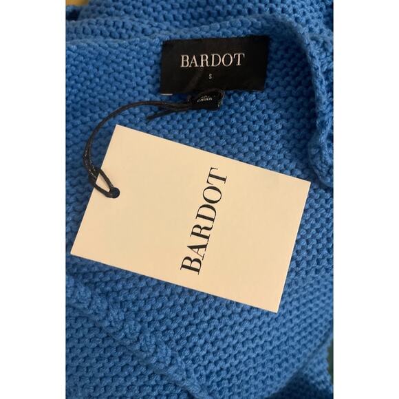 Bardot Electric Blue Eliana Knit Crop Camisole Top Size Small NWT‎ - Picture 4 of 5